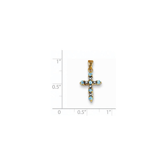 Madi K® Gold Cross Birthstone Pendants