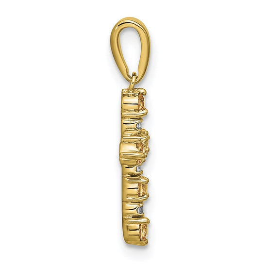 Madi K® Gold Cross Birthstone Pendants