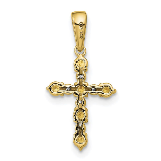 Madi K® Gold Cross Birthstone Pendants