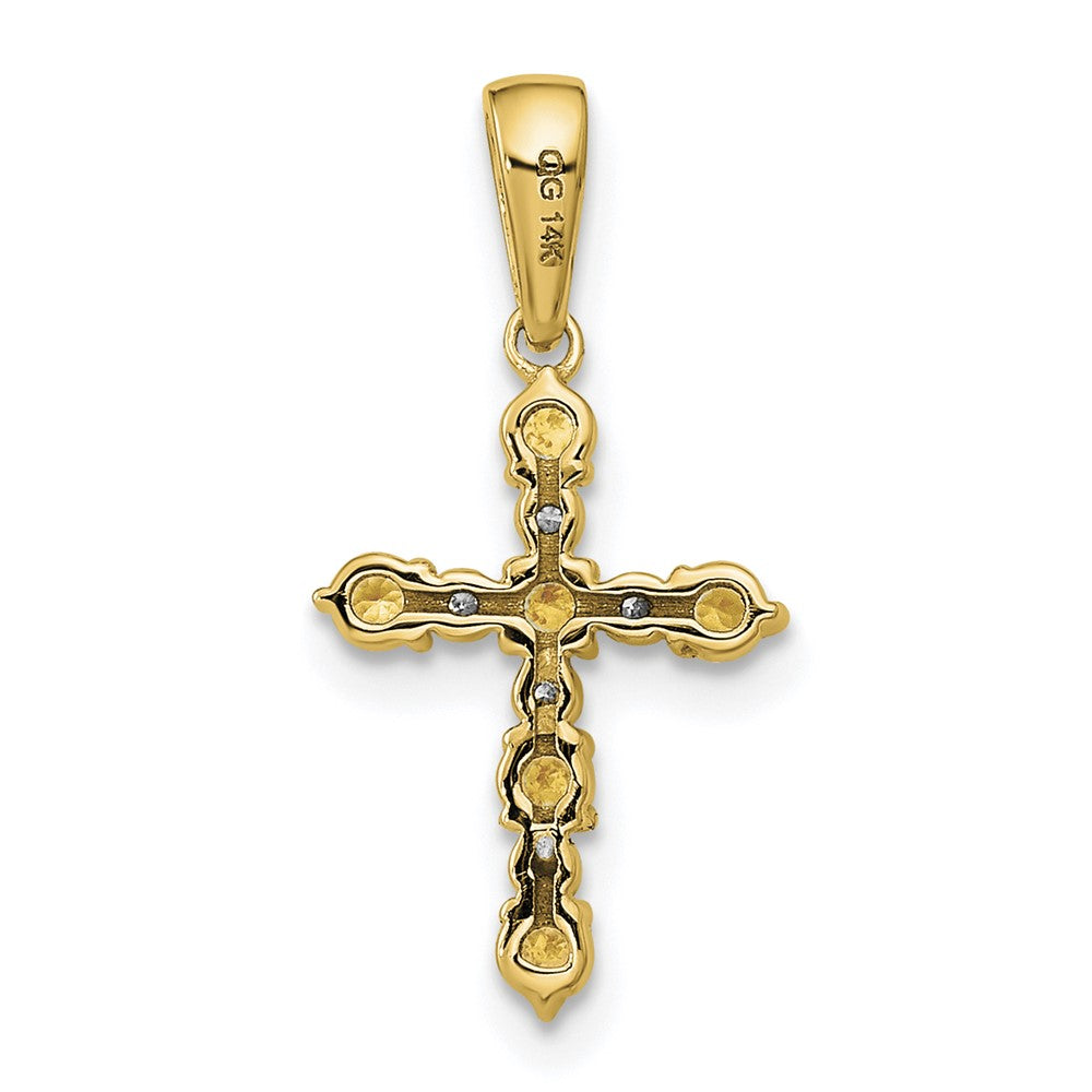 Madi K® Gold Cross Birthstone Pendants