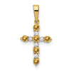 Madi K® Gold Cross Birthstone Pendants