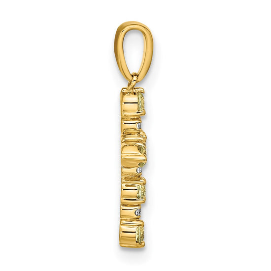 Madi K® Gold Cross Birthstone Pendants
