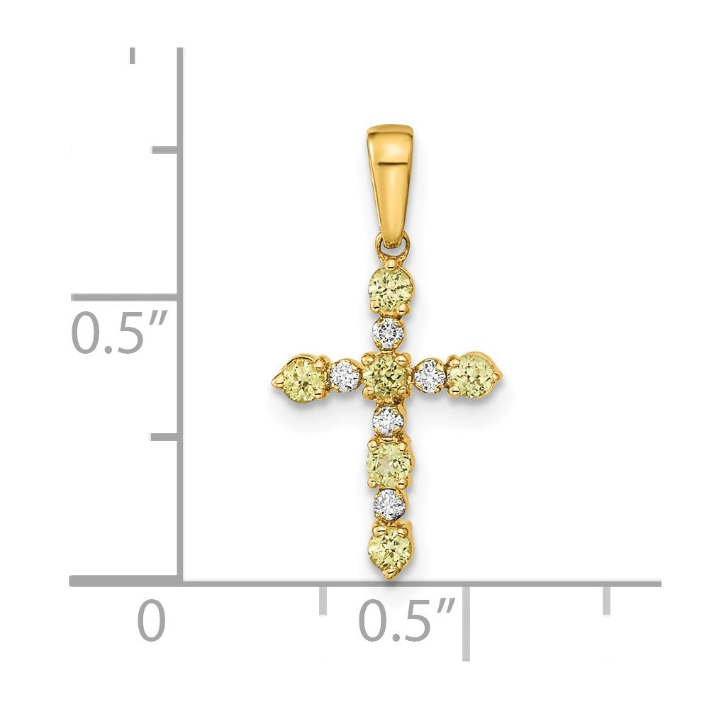 Madi K® Gold Cross Birthstone Pendants