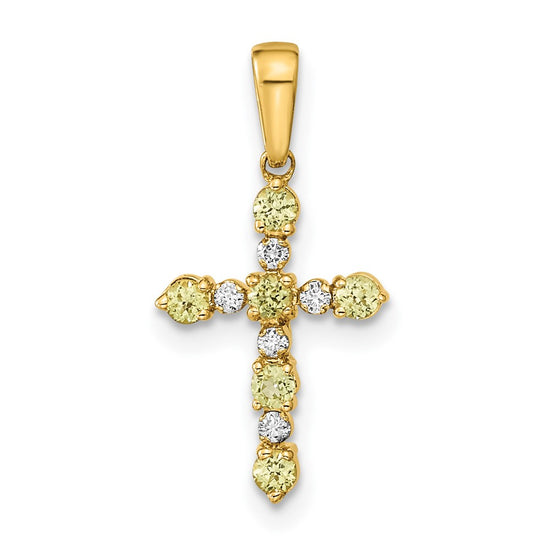 Madi K® Gold Cross Birthstone Pendants