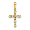 Madi K® Gold Cross Birthstone Pendants
