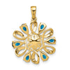 Gold Polished Gemstone and Pearl Pendants