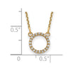 Diamond Open Circle Necklaces