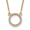 Diamond Open Circle Necklaces