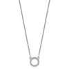 Diamond Open Circle Necklaces