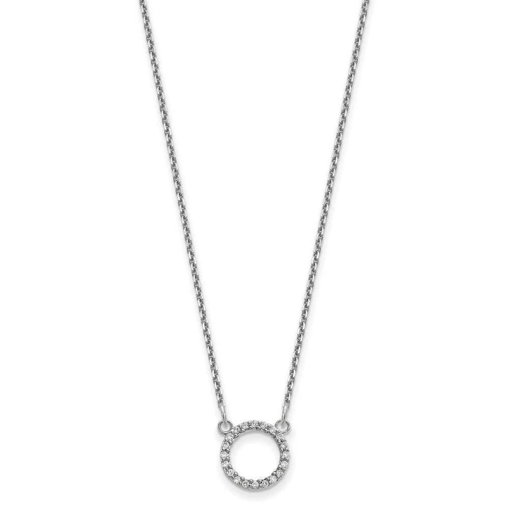 Diamond Open Circle Necklaces