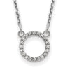 Diamond Open Circle Necklaces