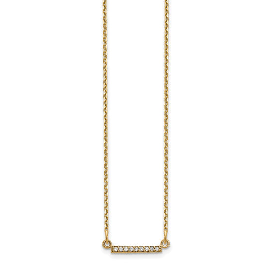 Diamond Tiny Bar Necklaces