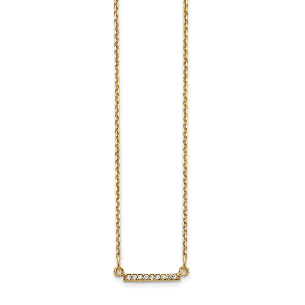 Diamond Tiny Bar Necklaces