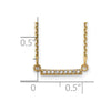 Diamond Tiny Bar Necklaces