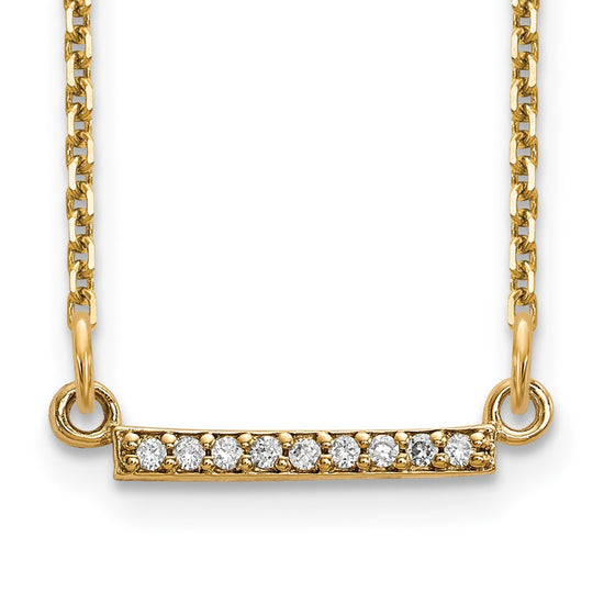 Diamond Tiny Bar Necklaces