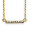 Diamond Tiny Bar Necklaces