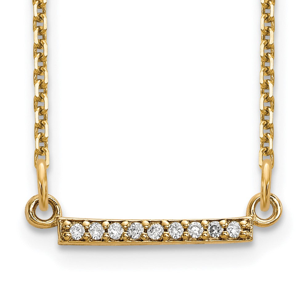 Diamond Tiny Bar Necklaces
