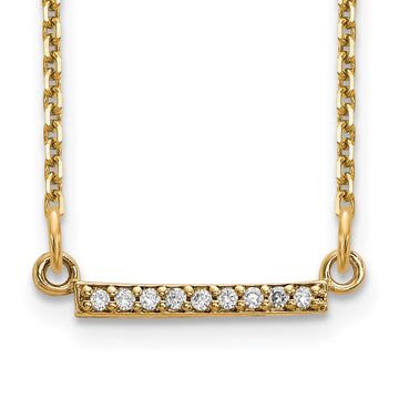 Diamond Tiny Bar Necklaces