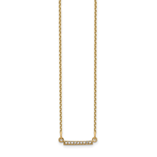 Diamond Tiny Bar Necklaces