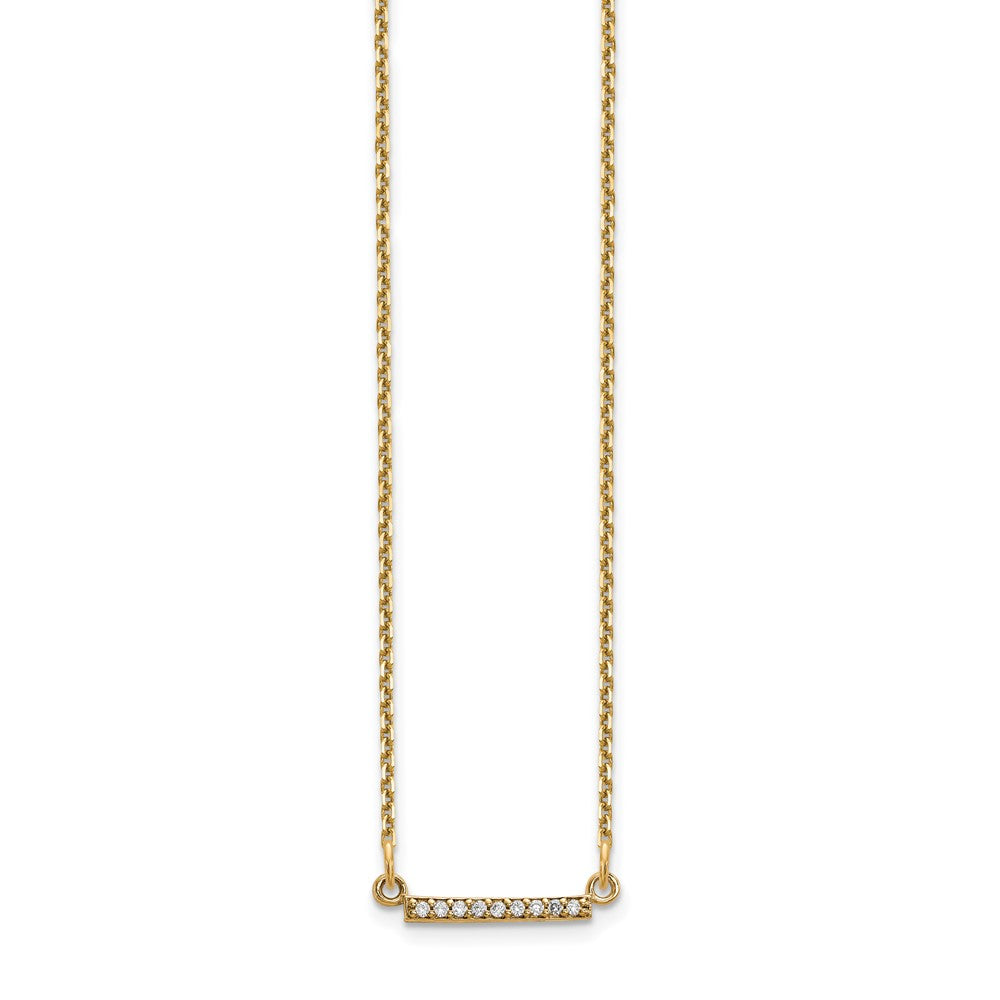 Diamond Tiny Bar Necklaces