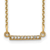 Diamond Tiny Bar Necklaces