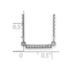 Diamond Tiny Bar Necklaces