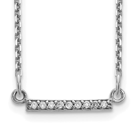 Diamond Tiny Bar Necklaces