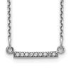 Diamond Tiny Bar Necklaces