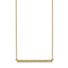 14k Polished 1/8 carat Diamond Bar 18 inch Necklace