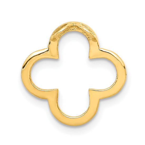 Gold Quatrefoil Design Chain Slide