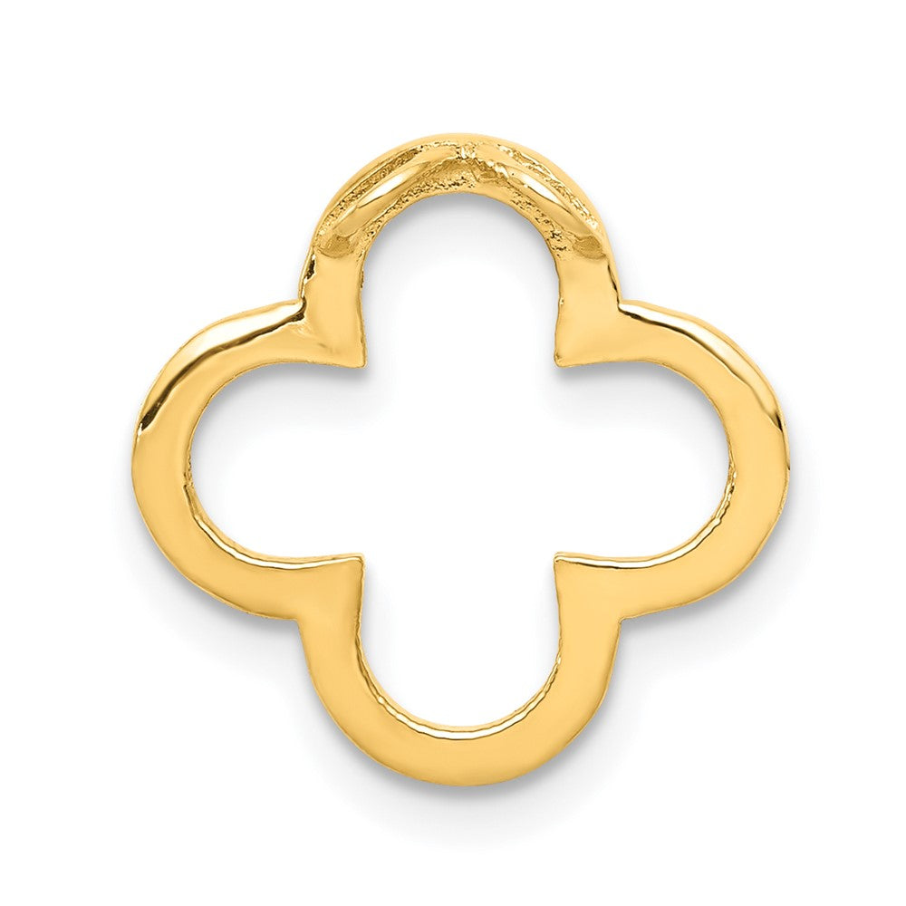Gold Quatrefoil Design Chain Slide