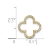 Gold Quatrefoil Design Chain Slide