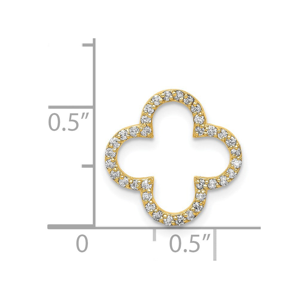 Gold Quatrefoil Design Chain Slide