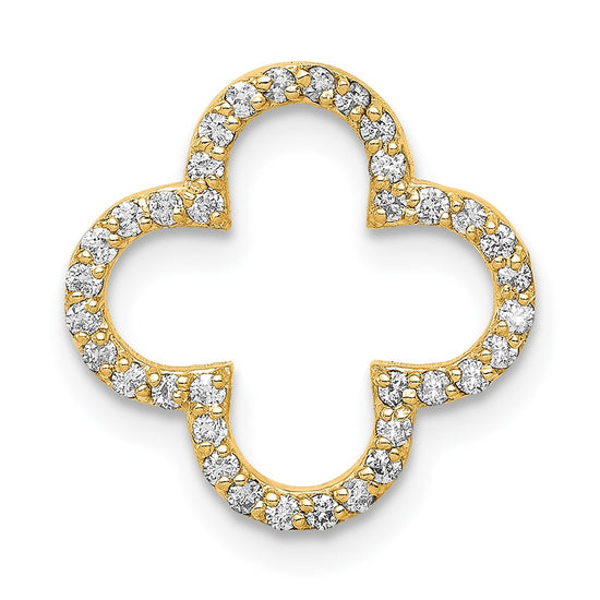 Gold Quatrefoil Design Chain Slide