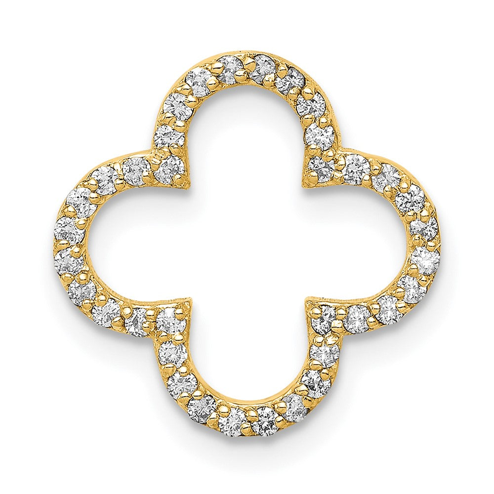 Gold Quatrefoil Design Chain Slide