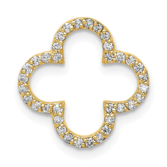 Gold Quatrefoil Design Chain Slide