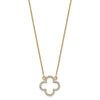 Diamond Quatrefoil Design Necklaces