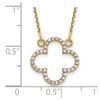 Diamond Quatrefoil Design Necklaces