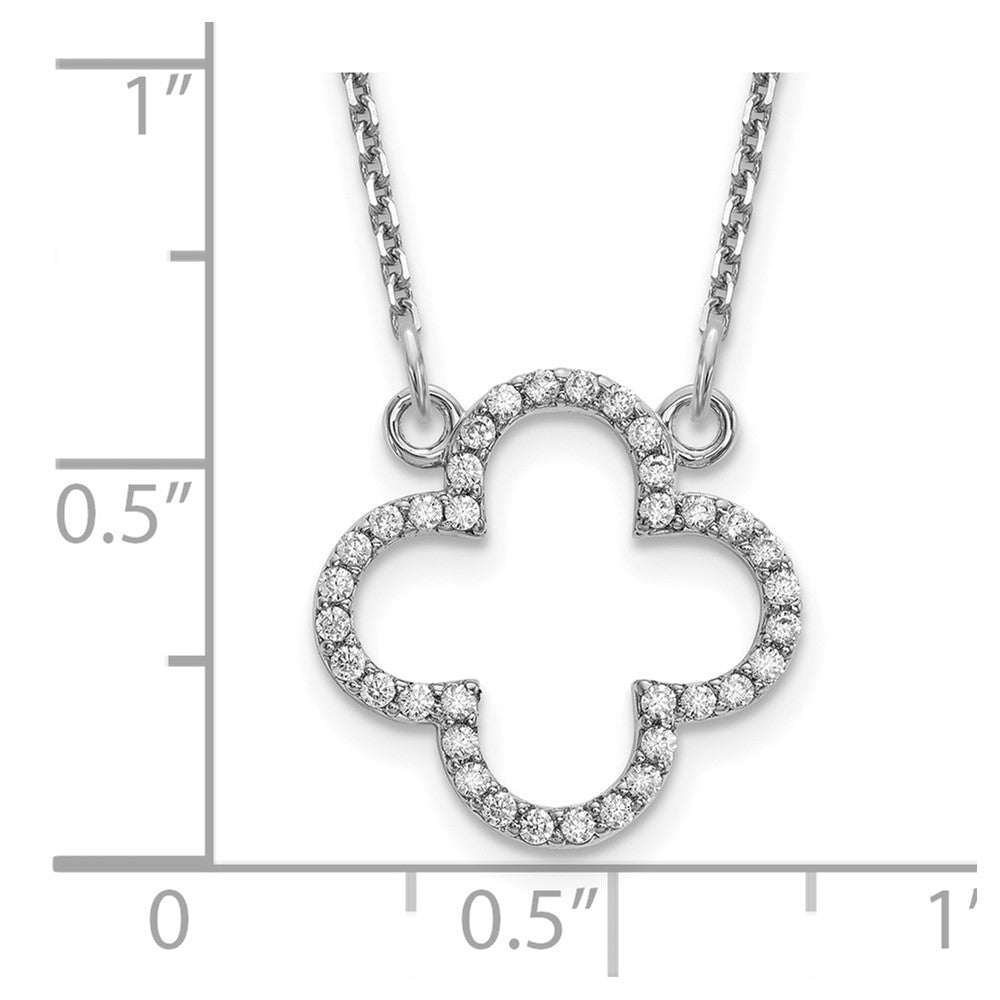 Diamond Quatrefoil Design Necklaces
