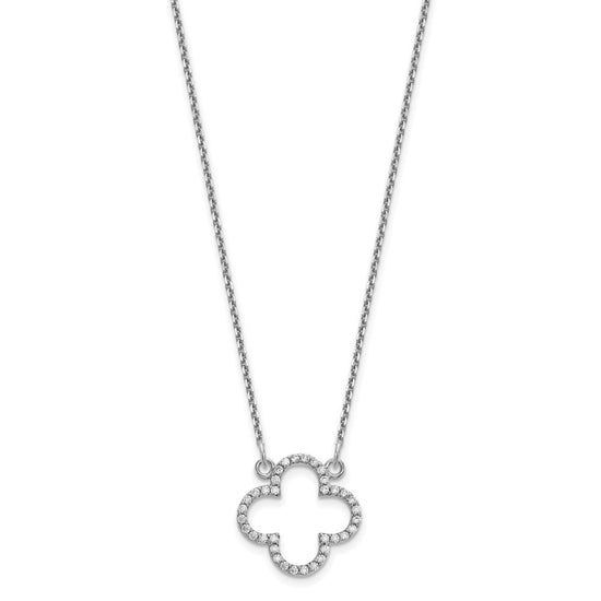 Diamond Quatrefoil Design Necklaces
