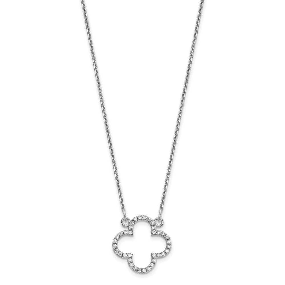 Diamond Quatrefoil Design Necklaces