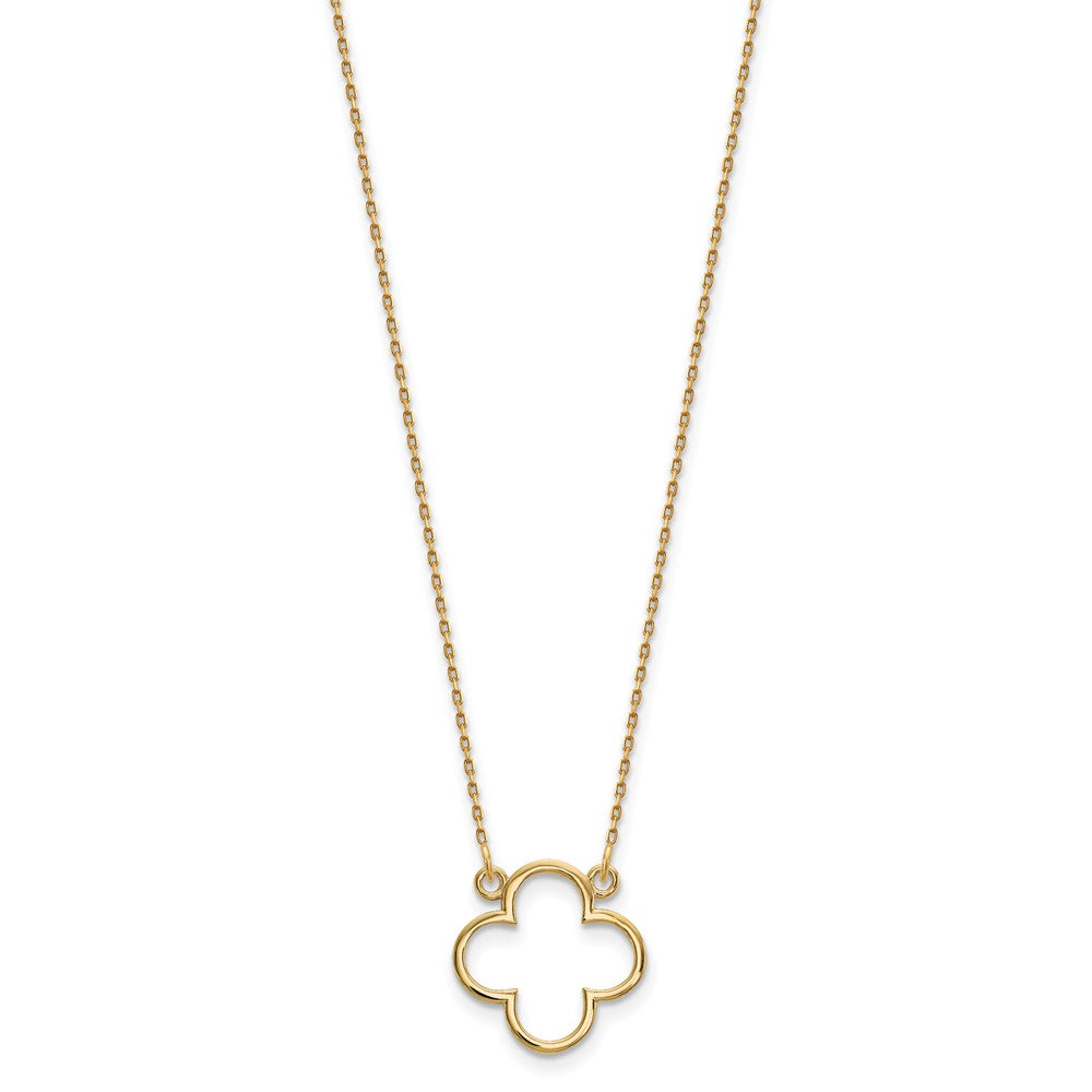 Gold Quatrefoil Necklace
