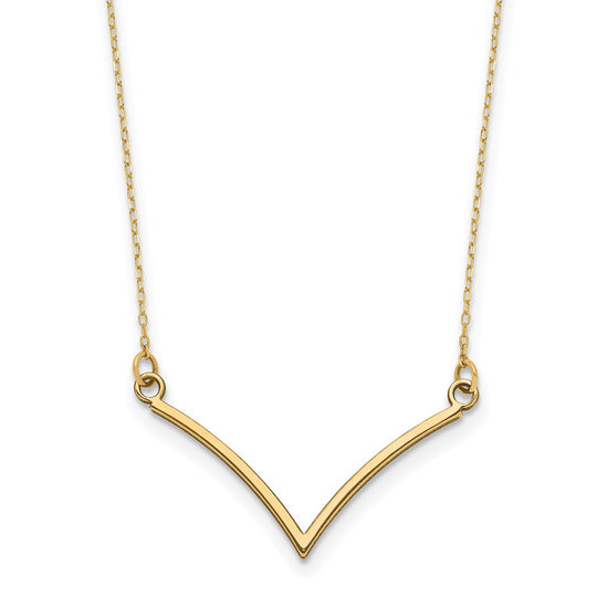 Gold V Necklace