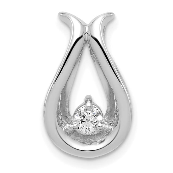 Gold Polished Diamond Slide Pendants
