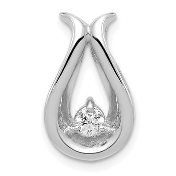 Gold Polished Diamond Slide Pendants