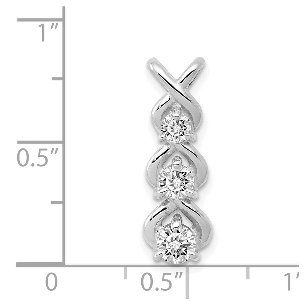 Gold Polished Diamond Slide Pendants