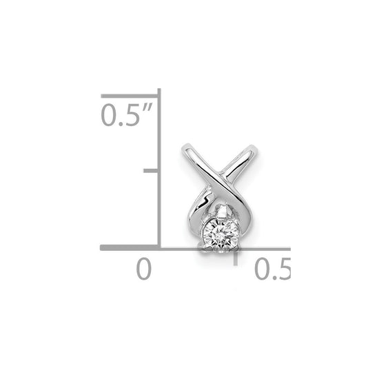 Gold Polished Diamond Slide Pendants