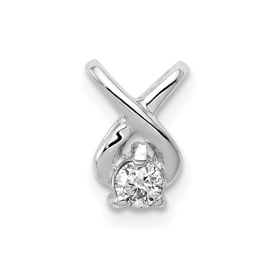 Gold Polished Diamond Slide Pendants