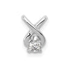 Gold Polished Diamond Slide Pendants