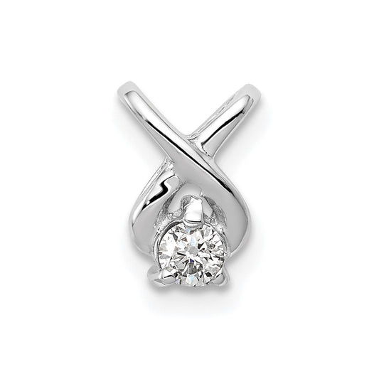 Gold Polished Diamond Slide Pendants